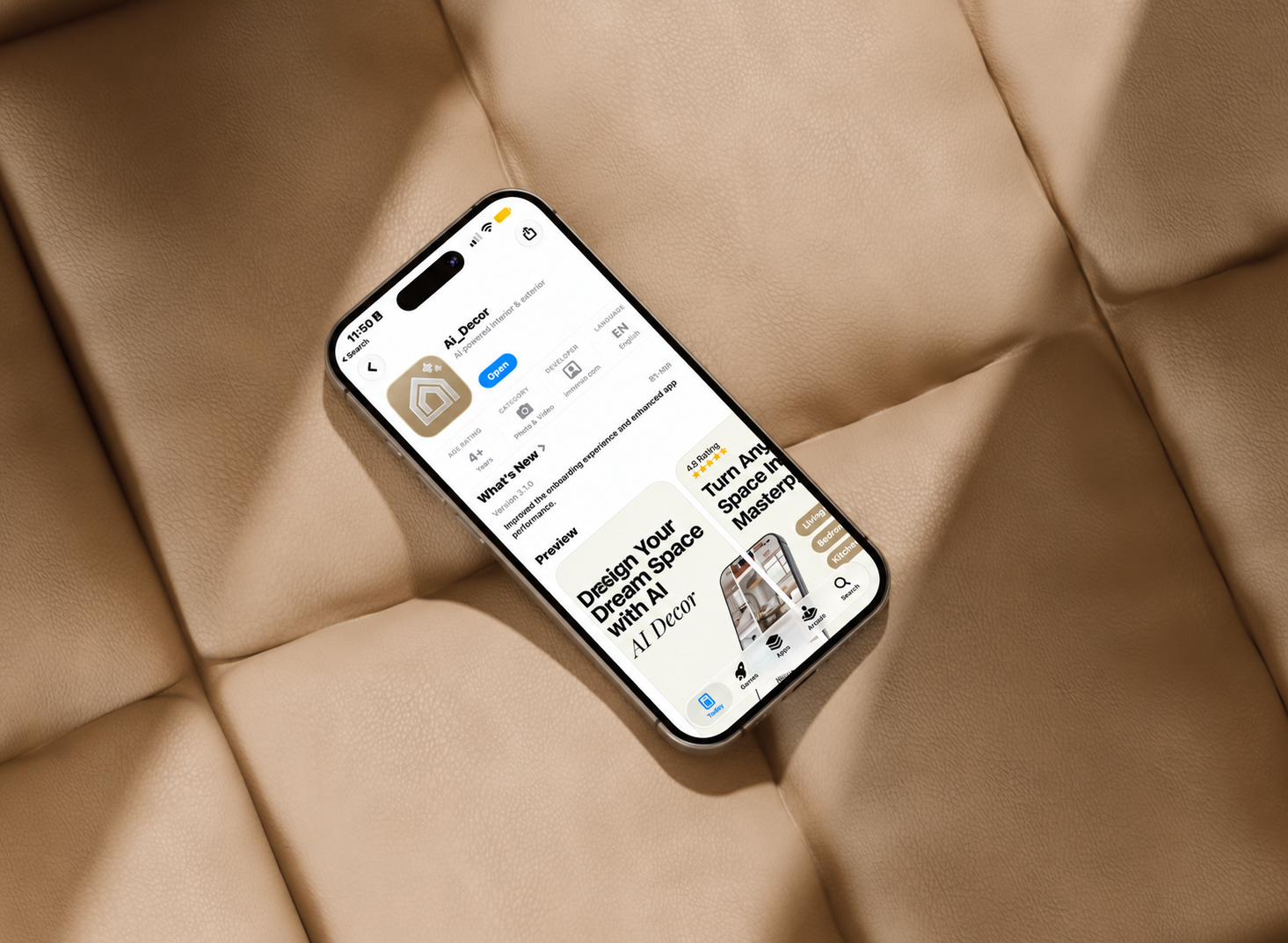 Ai_Decor displayed on an iPhone